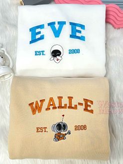 Wall-E Eve Est 2008 Couple Sweatshirt