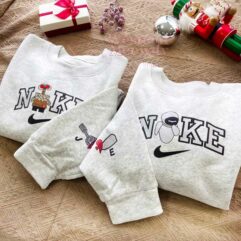 Wall-E And Eve Couple Faux-Embroidered Sweatshirt