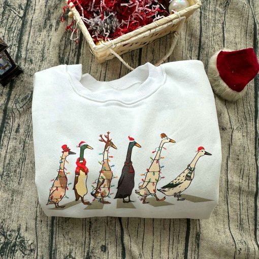 Christmas Santa Duck Christmas Sweatshirt