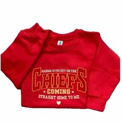 Karma is a Guy on the Chiefs Sweatshirt