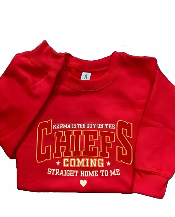 Karma is a Guy on the Chiefs Sweatshirt