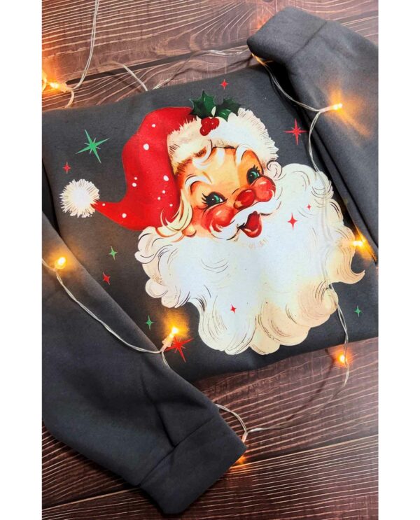 Retro Red Santa Christmas Sweatshirt