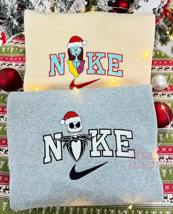 Sally And Jack Nightmare Before Christmas Couple Sweatshirt