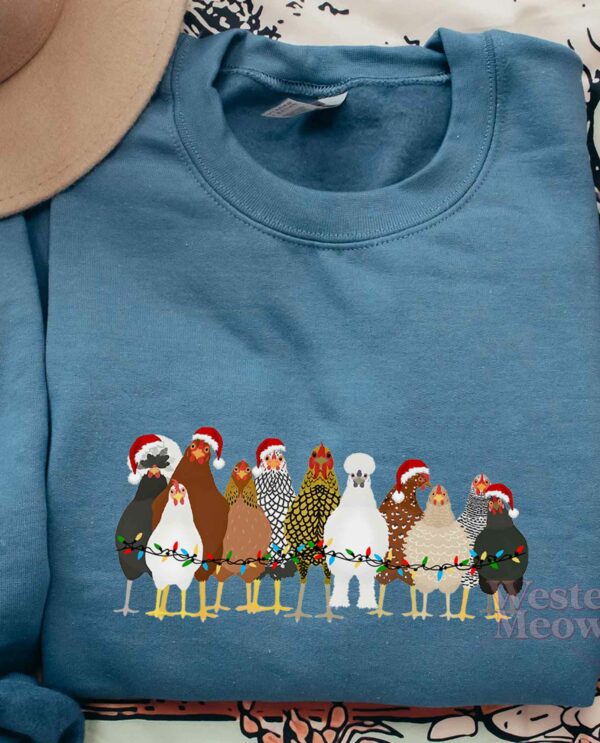 KID SIZE Cute Chicken Farm Animals Christmas Sweatshirt