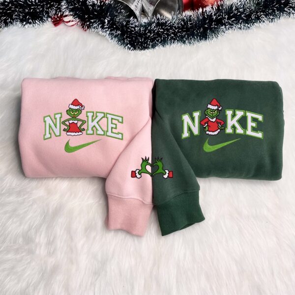 Grinch Christmas Couple Sweatshirt