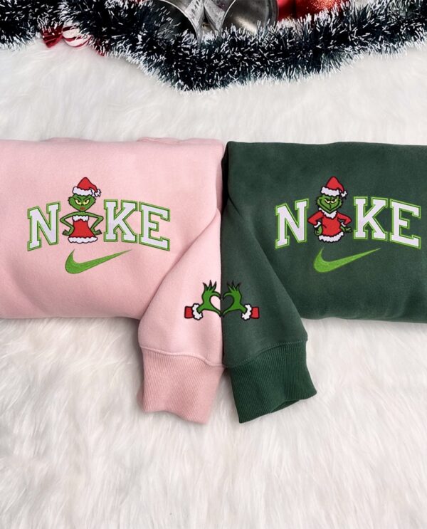 Grinch Christmas Couple Sweatshirt