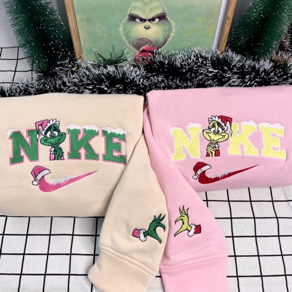 Grinch Christmas Couple Sweatshirt