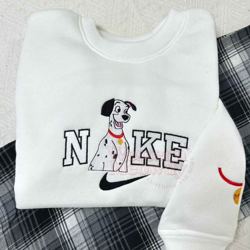 101 Dalmatians Dog Perdita Pongo Couple Embroidered Sweatshirt