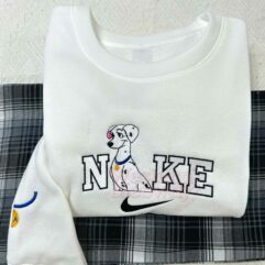 101 Dalmatians Dog Perdita Pongo Couple Embroidered Sweatshirt