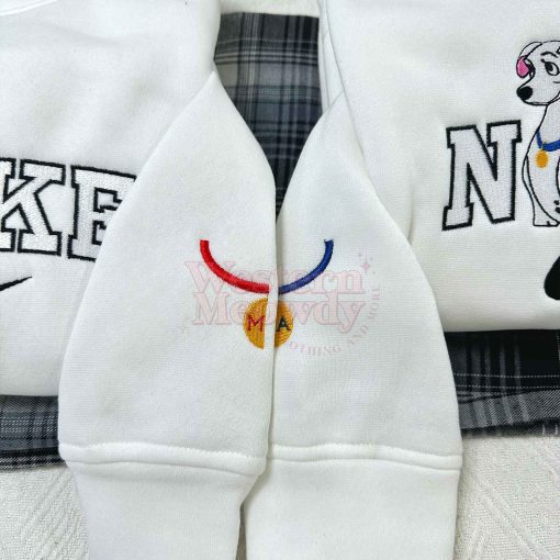 101 Dalmatians Dog Perdita Pongo Couple Embroidered Sweatshirt