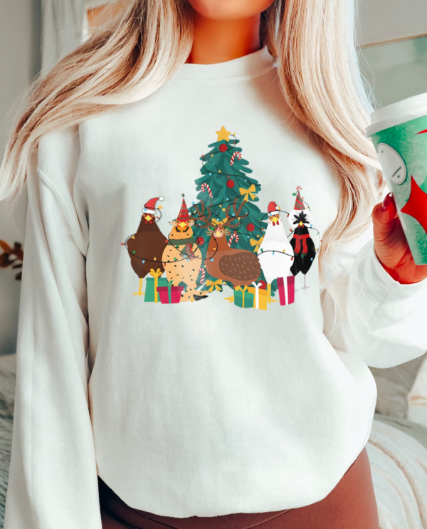 Chicken Farm Animals Ver3 Christmas Sweatshirt