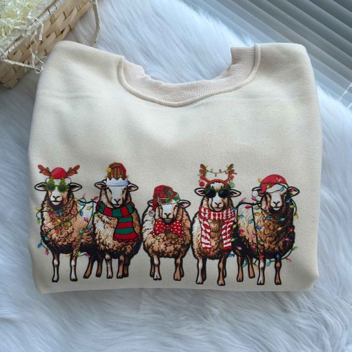 Sheep Lover Animals Holiday Christmas Sweatshirt