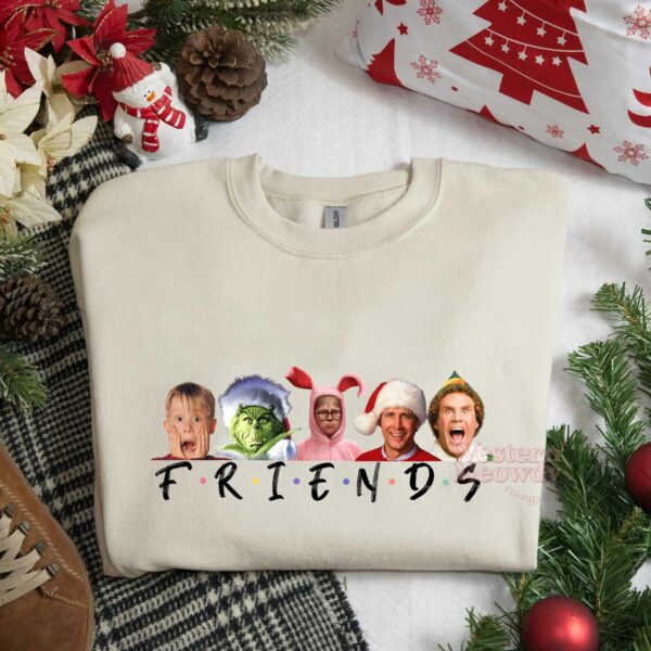 Friends Christmas Movie Characters ver3 Sweatshirt