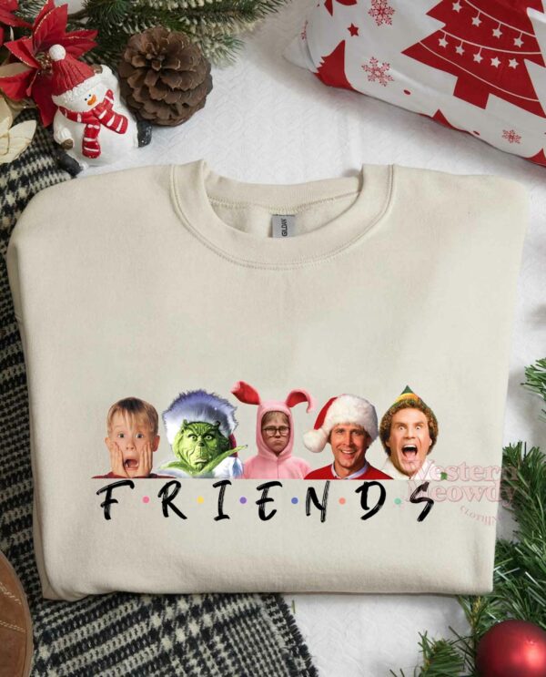 Friends Christmas Movie Characters ver3 Sweatshirt