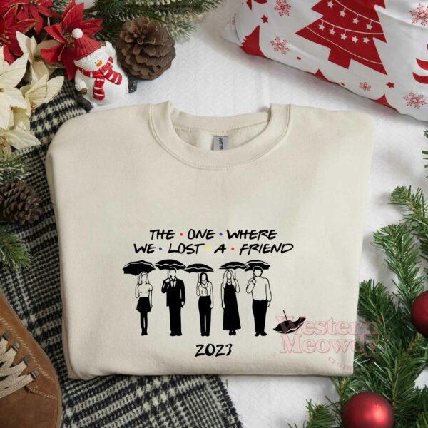 Friends Christmas Movie RIP Matthew Perry Sweatshirt