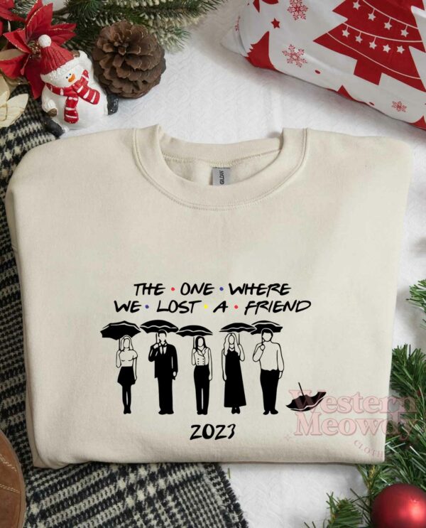 Friends Christmas Movie RIP Matthew Perry Sweatshirt