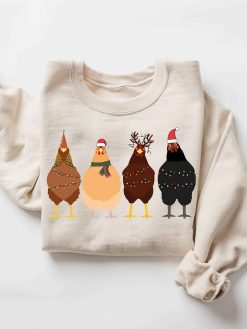 Chicken Farm Animals Ver2 Christmas Sweatshirt