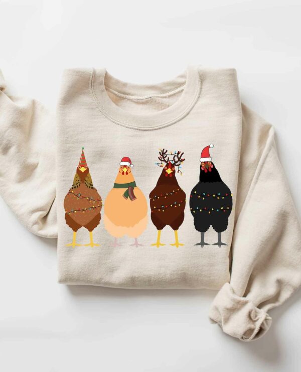 Chicken Farm Animals Ver2 Christmas Sweatshirt