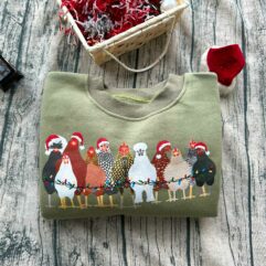 KID SIZE Cute Chicken Farm Animals Christmas Sweatshirt