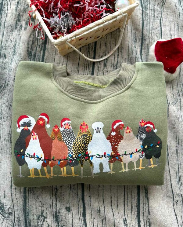 KID SIZE Cute Chicken Farm Animals Christmas Sweatshirt