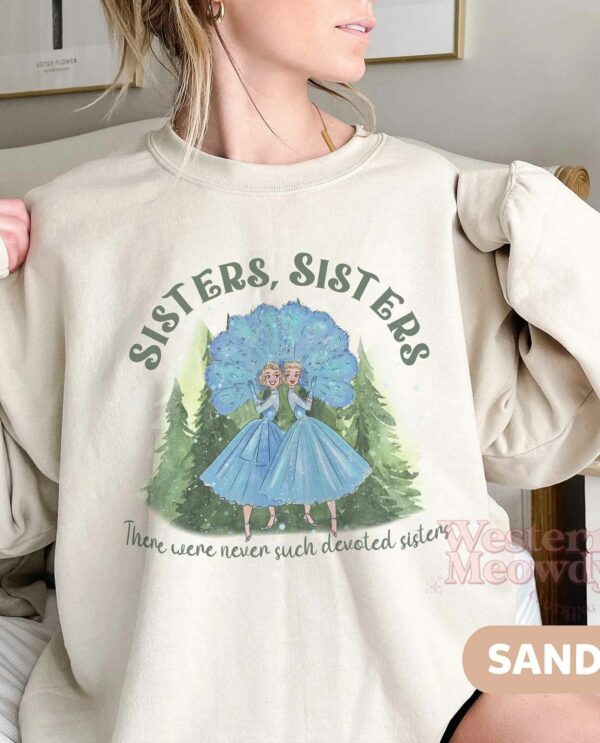 Haynes Sisters Two Síter White Christmas Movie Sweatshirt