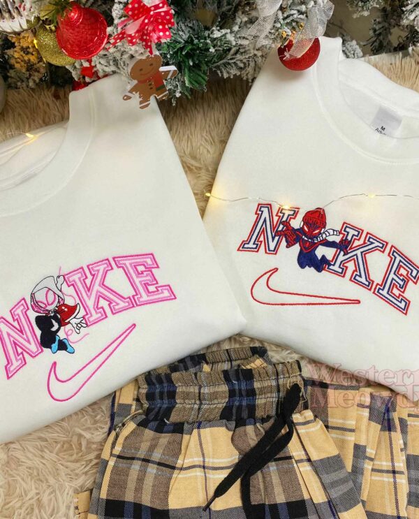 Spider Man And Gwen Embroidered Sweatshirt