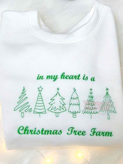 Christmas Tree Farm Embroidered Sweatshirt