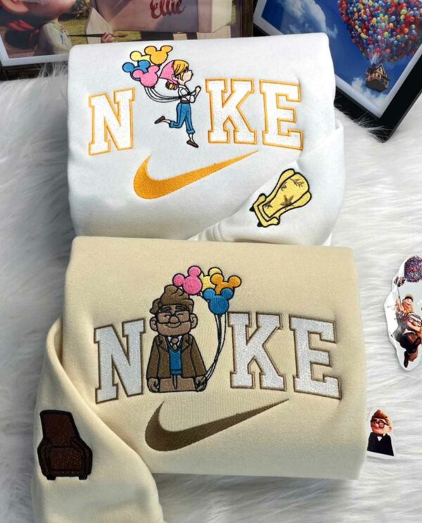 Carl And Ellie Up Movie Couple Embroidered Ver3 Sweatshirt