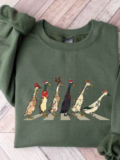 Christmas Santa Duck Christmas Sweatshirt