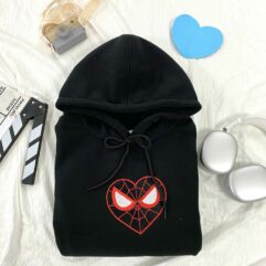 Spider Man And Gwen Cute Couple Embroidered Sweatshirt