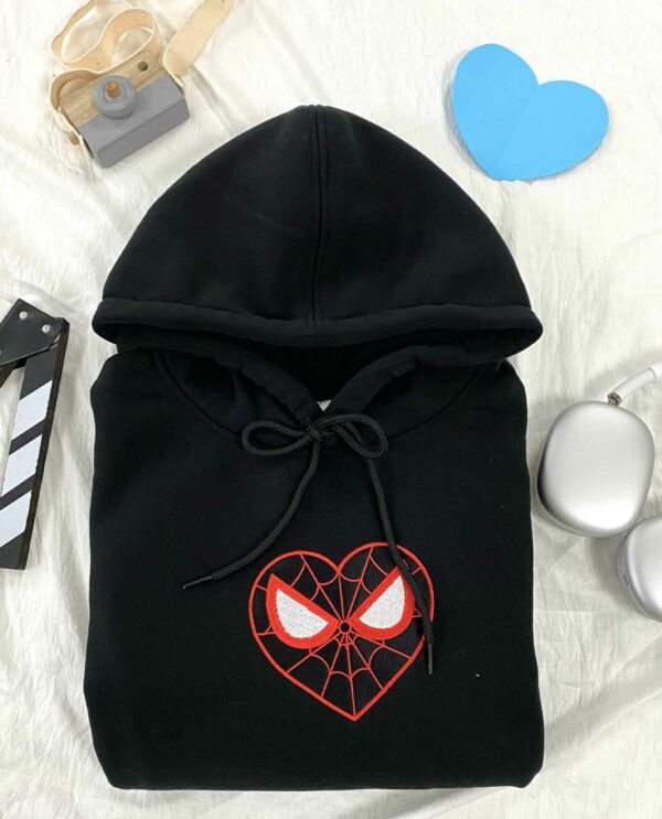 Spider Man And Gwen Cute Couple Embroidered Sweatshirt