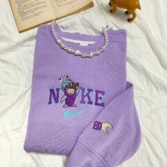 Sully and Boo Couple cute Embroidered Sweatshirt Ver2