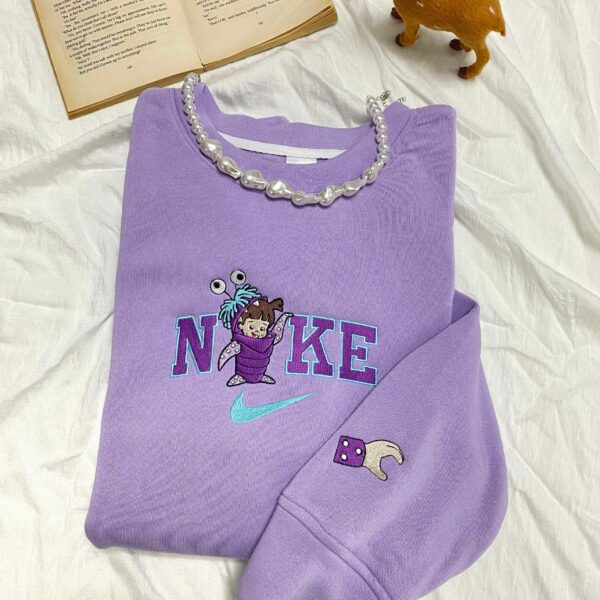 Sully and Boo Couple cute Embroidered Sweatshirt Ver2