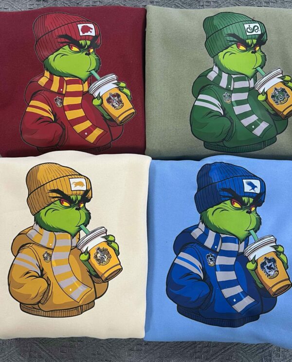 Hogwarts Harry Potter Grinch Coffee Sweatshirt