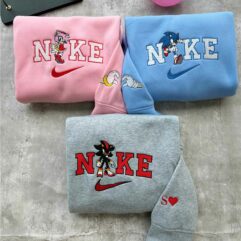 Sonic, Amy and Shadow Couple Embroidered