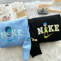 Inside Out Sad and Happy couple Embroidered Sweatshirt