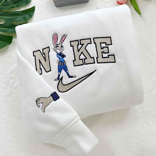 Judy Hopps And Nick Wilde Ver2 Couple Embroidered Sweatshirt