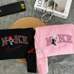 Spider Man And Gwen Ver2 Couple Embroidered Sweatshirt