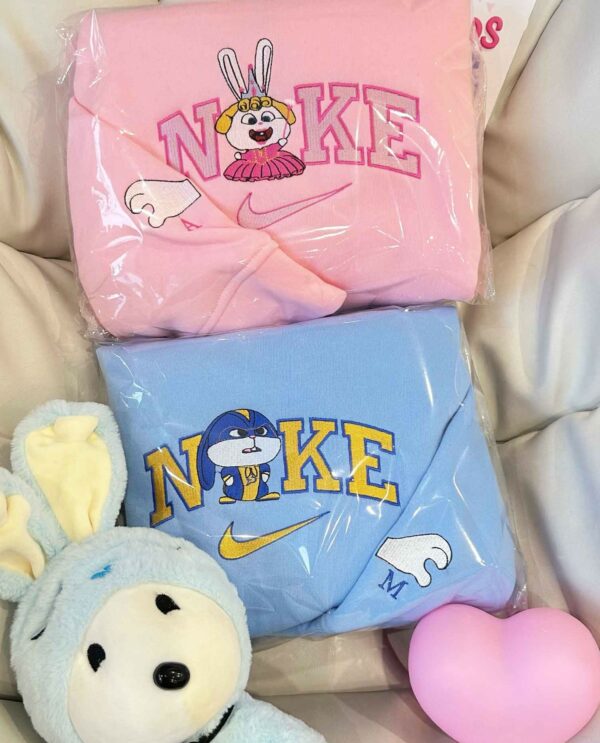 Snowball Bunny Couple Embroidered