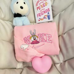 Snowball Bunny Couple Embroidered