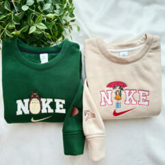 Totoro and Mei Couple Embroidered Totoro and Mei Couple Embroidered