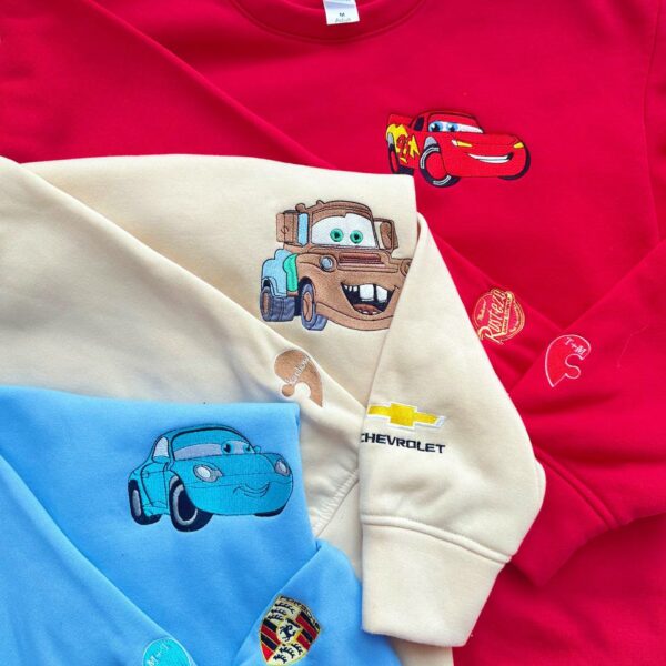 McQueen,Sally and Mater New Cars Sweatshirt