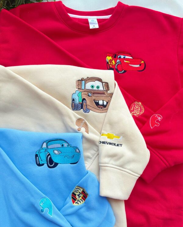 McQueen,Sally and Mater New Cars Sweatshirt