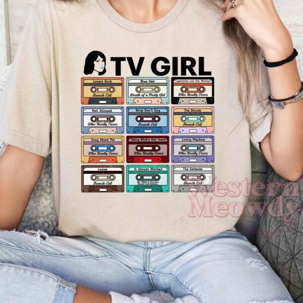 TV Girl Cassette Tapes with Song Names Shirt