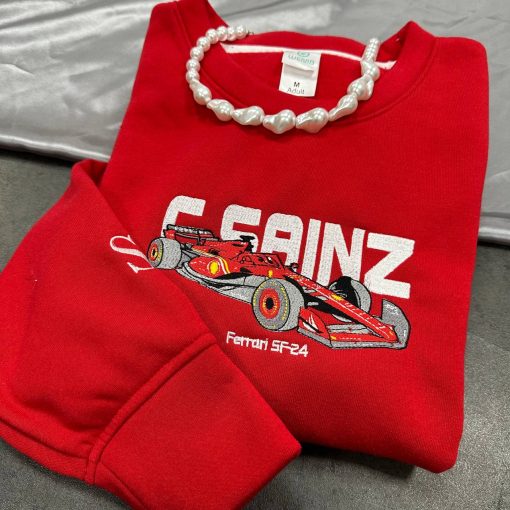 Leclerc x Sainz x Ferrari Formula 1 Embroidered Sweatshirt