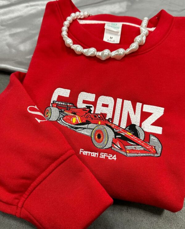 Leclerc x Sainz x Ferrari Formula 1 Embroidered Sweatshirt