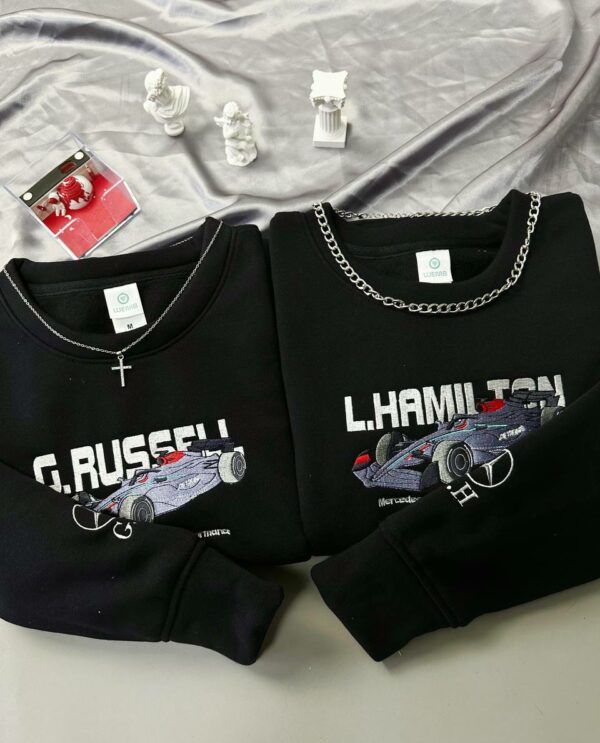 Russell & Hamilton Formula 1 Mercedes Embroidered Sweatshirt