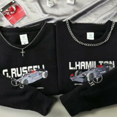 Russell & Hamilton Formula 1 Mercedes Embroidered Sweatshirt Russell & Hamilton Formula 1 Mercedes Embroidered Sweatshirt