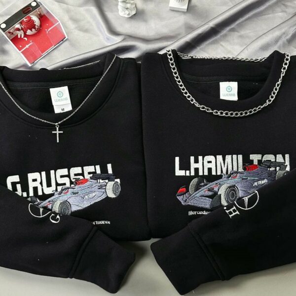 Russell & Hamilton Formula 1 Mercedes Embroidered Sweatshirt