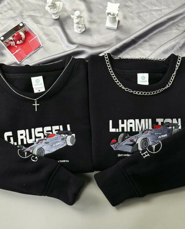 Russell & Hamilton Formula 1 Mercedes Embroidered Sweatshirt